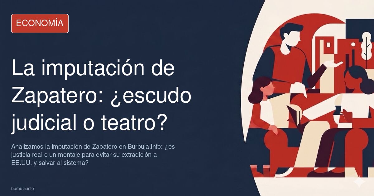 Analizamos la imputación de Zapatero en Burbuja.info: ¿es justicia real o un montaje para evitar su extradición a EE.UU. y sa