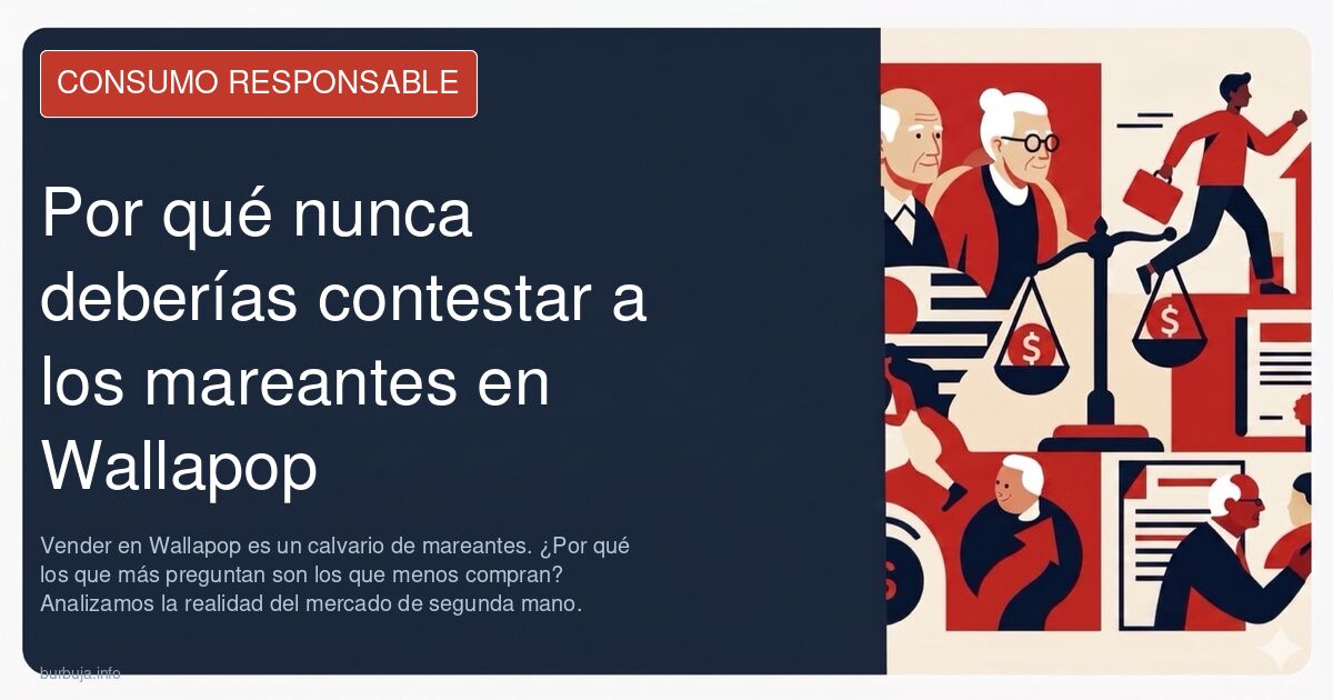 Vender en Wallapop es un calvario de mareantes. ¿Por qué los que más preguntan son los que menos compran? Analizamos la reali