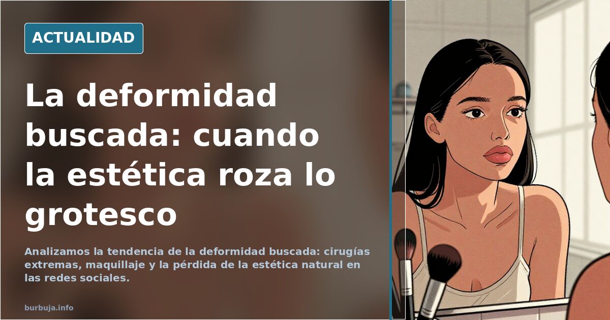 Analizamos la tendencia de la deformidad buscada: cirugías extremas, maquillaje y la pérdida de la estética natural en las re