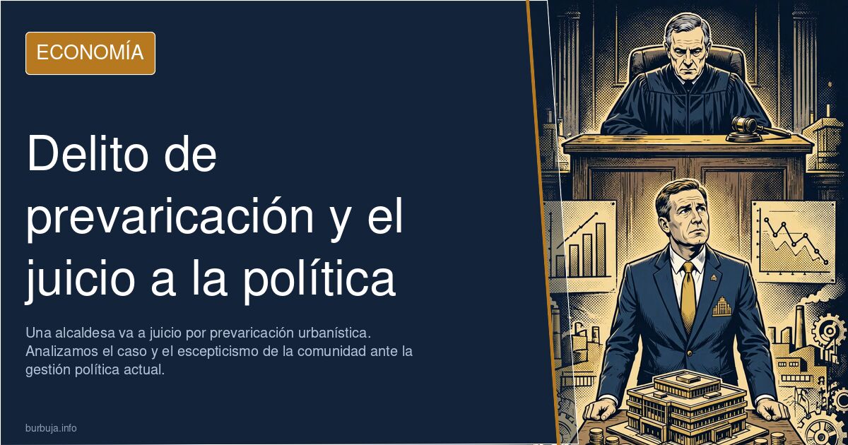 Una alcaldesa va a juicio por prevaricación urbanística. Analizamos el caso y el escepticismo de la comunidad ante la gestión