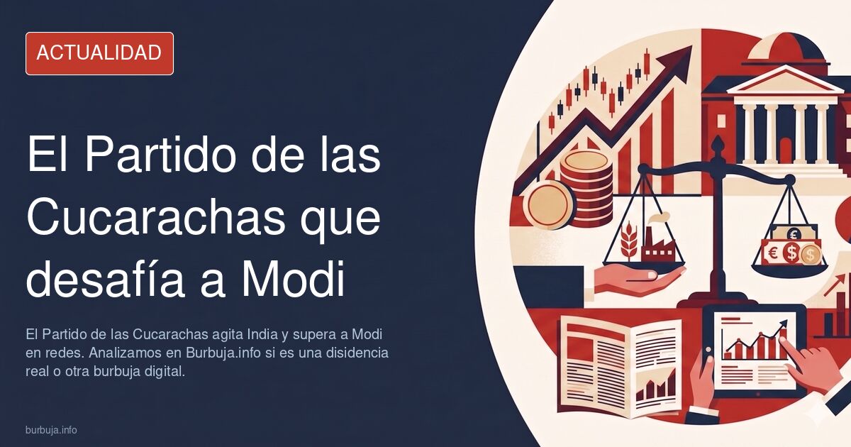 El Partido de las Cucarachas agita India y supera a Modi en redes. Analizamos en Burbuja.info si es una disidencia real o otr