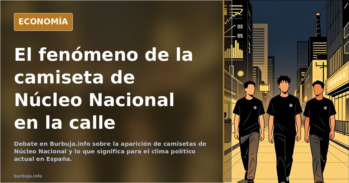 He visto en la calle a uno con la camiseta de núcleo nacional