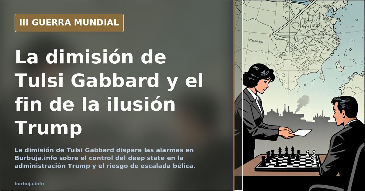 Dimite Tulsi Gabbard. El pantano se ha tragado Trump