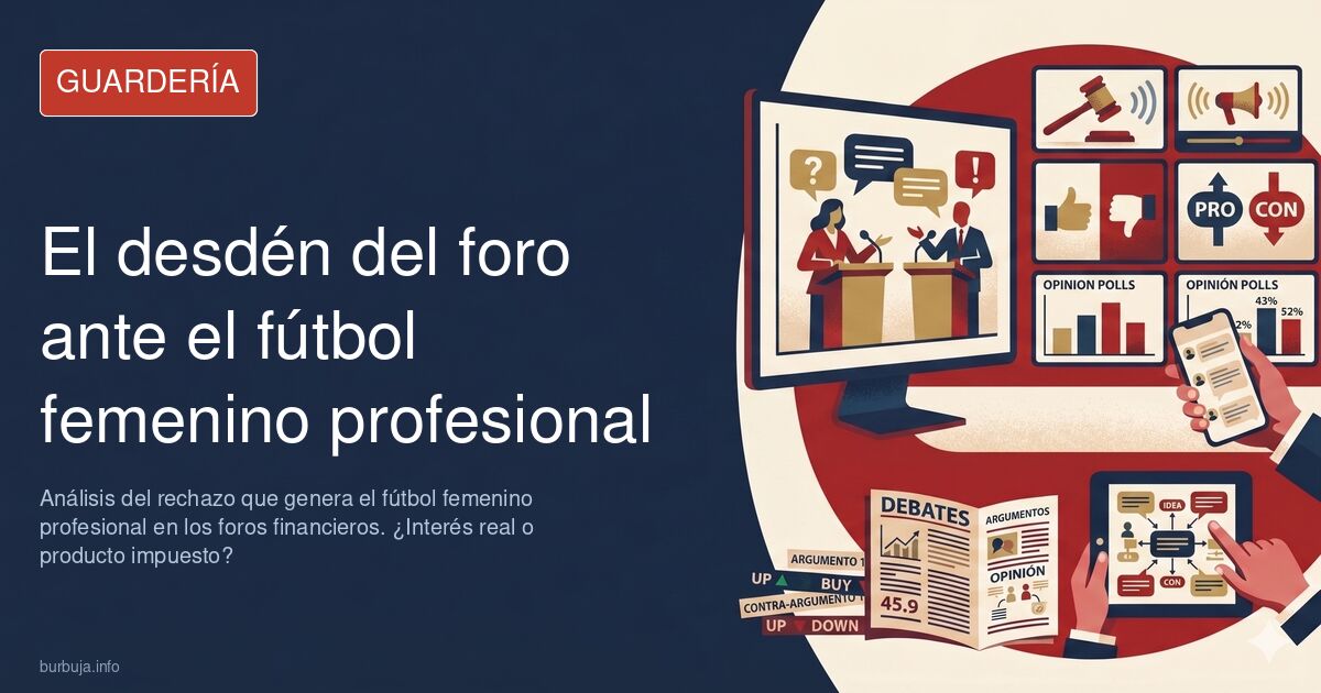 Análisis del rechazo que genera el fútbol femenino profesional en los foros financieros. ¿Interés real o producto impuesto?