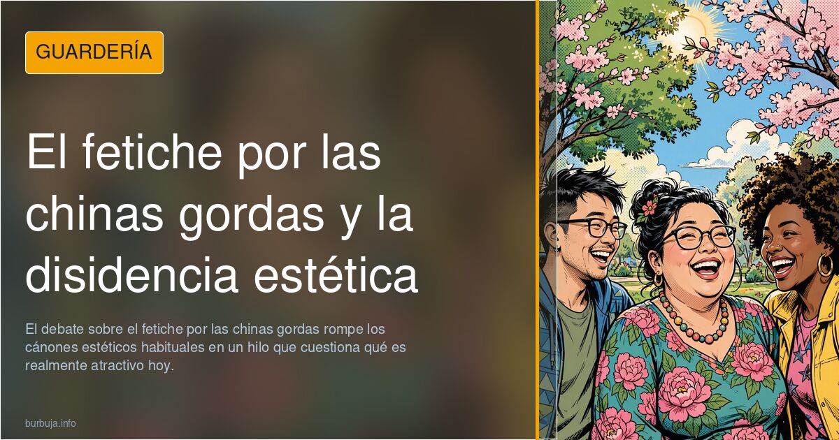 El debate sobre el fetiche por las chinas gordas rompe los cánones estéticos habituales en un hilo que cuestiona qué es realm