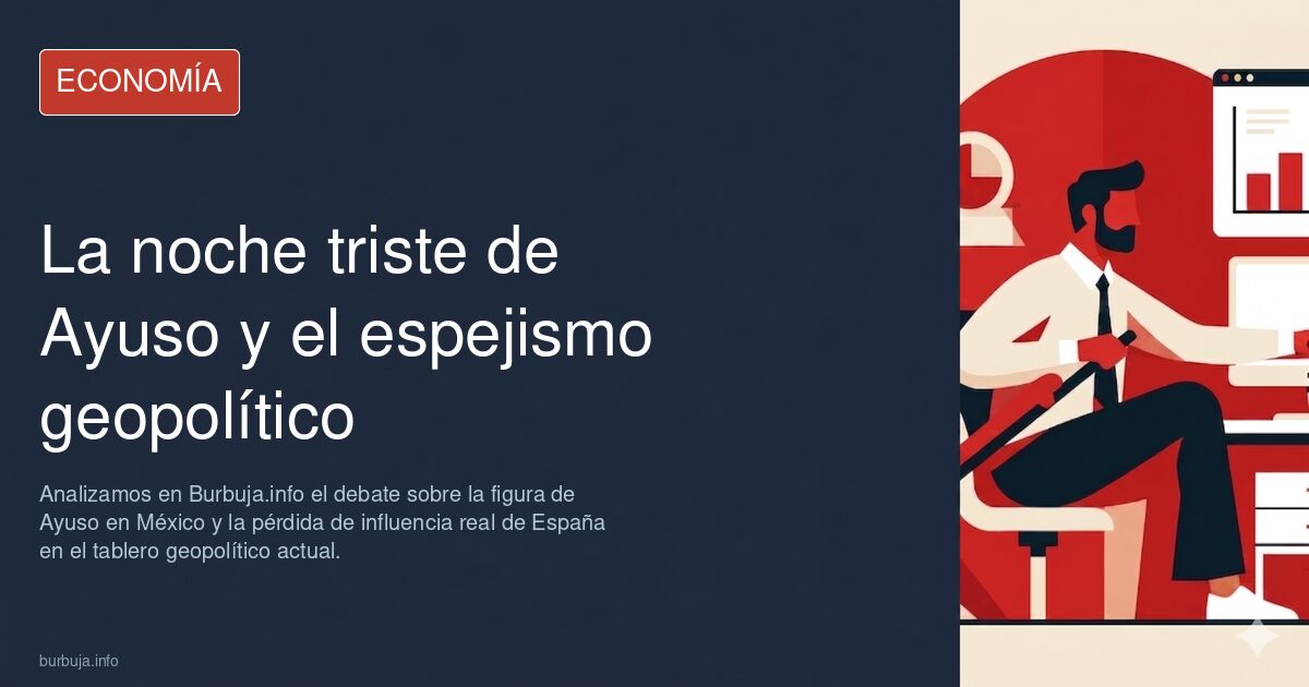 Analizamos en Burbuja.info el debate sobre la figura de Ayuso en México y la pérdida de influencia real de España en el table