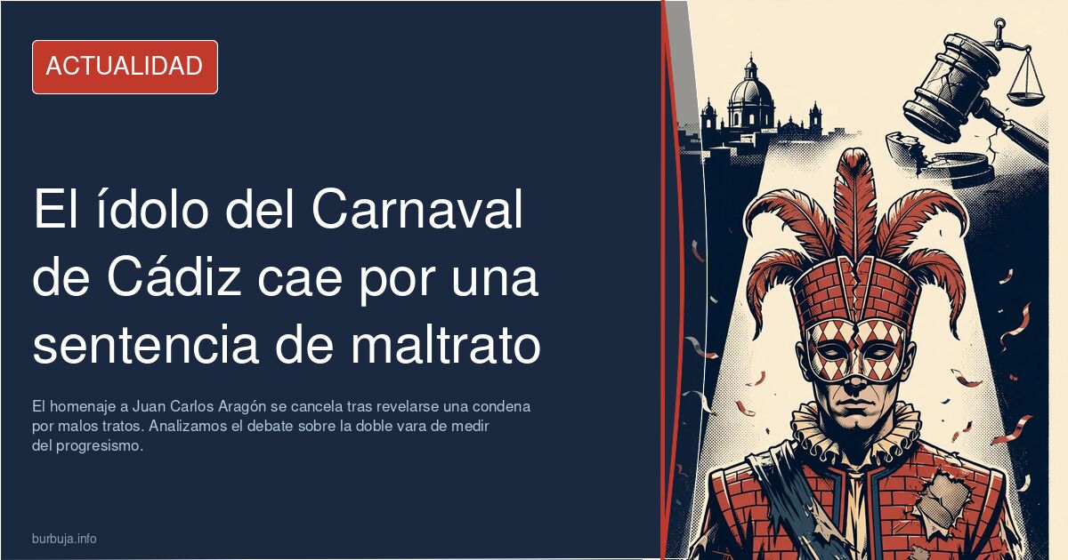 El homenaje a Juan Carlos Aragón se cancela tras revelarse una condena por malos tratos. Analizamos el debate sobre la doble 