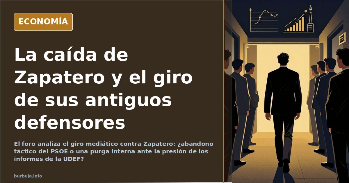 El foro analiza el giro mediático contra Zapatero: ¿abandono táctico del PSOE o una purga interna ante la presión de los info