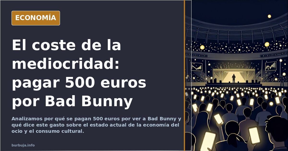 ¿Qué clase de discapacitado paga 500 pavos por escuchar los aullidos  que barrita Bad Bunny?