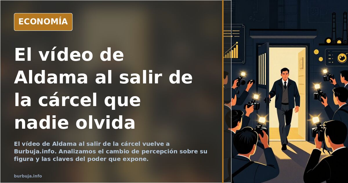 El vídeo de Aldama al salir de la cárcel vuelve a Burbuja.info. Analizamos el cambio de percepción sobre su figura y las clav