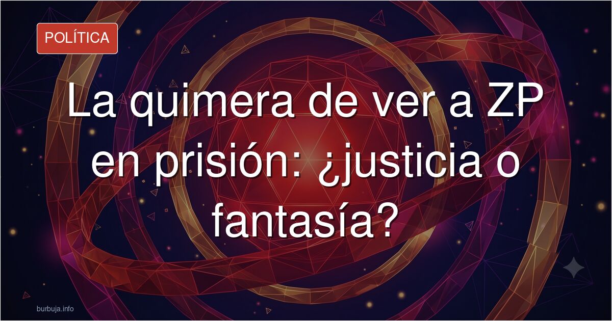 Analizamos en el foro la posibilidad real de que un expresidente como ZP pise la cárcel y si el trato recibido sería igual al