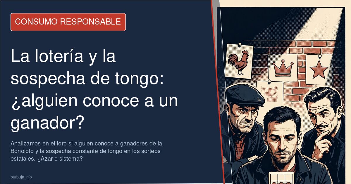 Analizamos en el foro si alguien conoce a ganadores de la Bonoloto y la sospecha constante de tongo en los sorteos estatales.