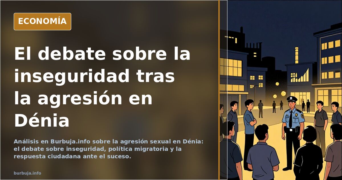 Análisis en Burbuja.info sobre la agresión sexual en Dénia: el debate sobre inseguridad, política migratoria y la respuesta c