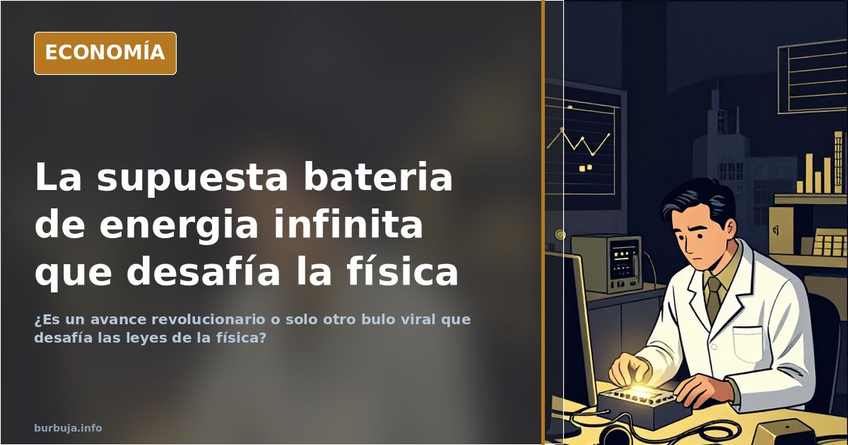 Descubren la bateria de energia infinita