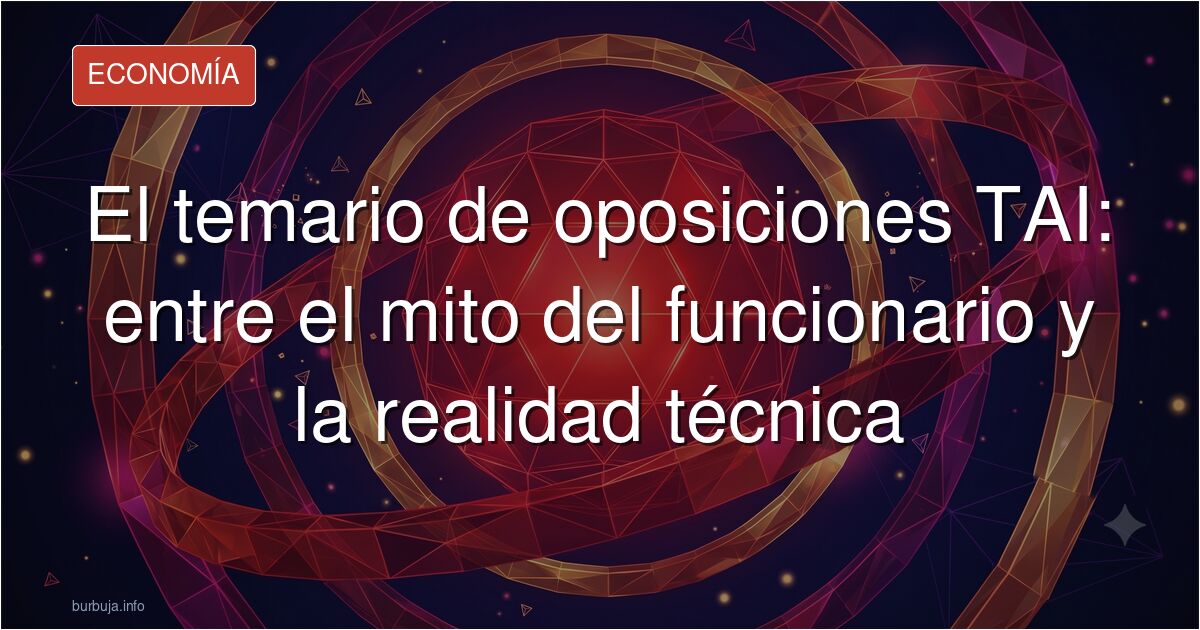 Analizamos la búsqueda de temario para las oposiciones TAI. ¿Vale la pena el esfuerzo técnico para entrar en la administració