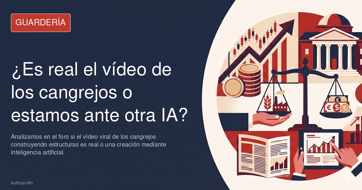 Analizamos en el foro si el vídeo viral de los cangrejos construyendo estructuras es real o una creación mediante inteligenci