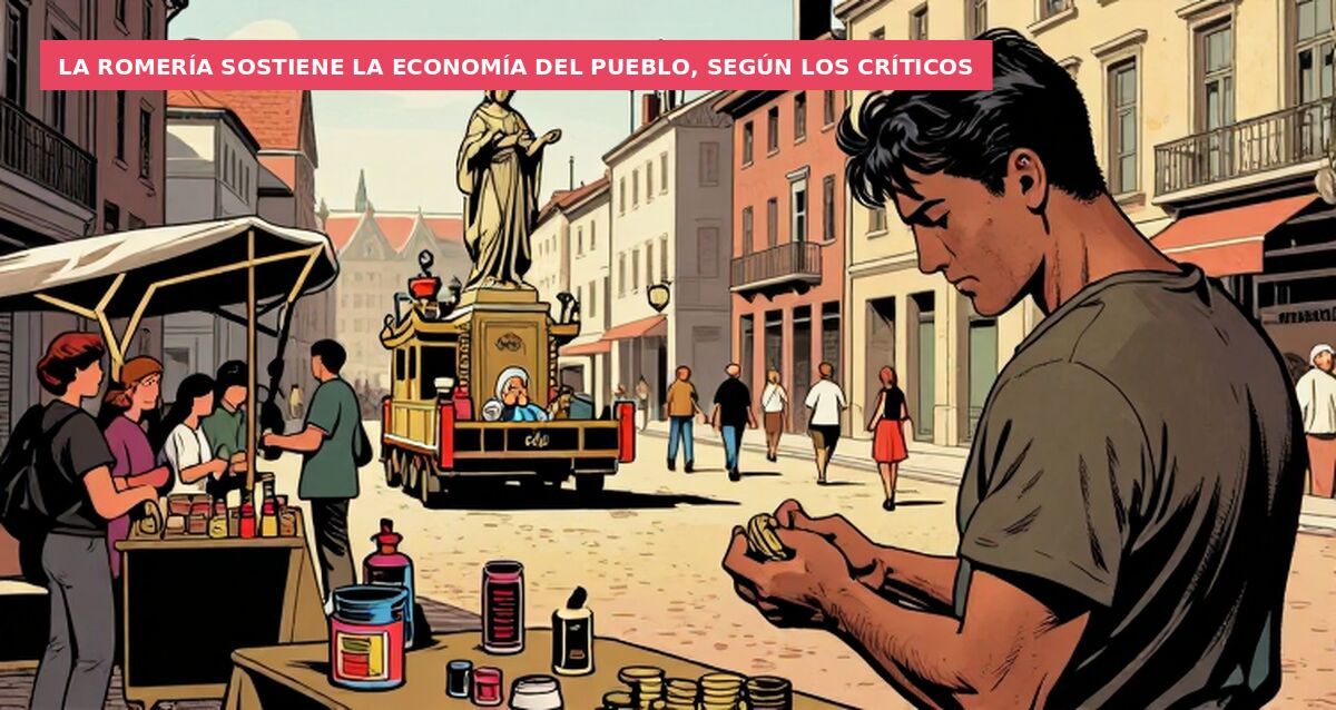 La romería sostiene la economía del pueblo, según los críticos