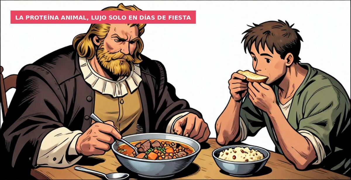 La proteína animal, lujo solo en días de fiesta