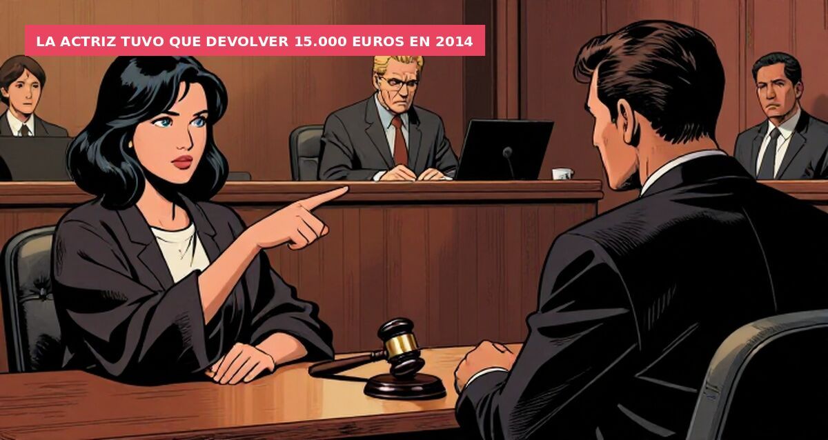La actriz tuvo que devolver 15.000 euros en 2014