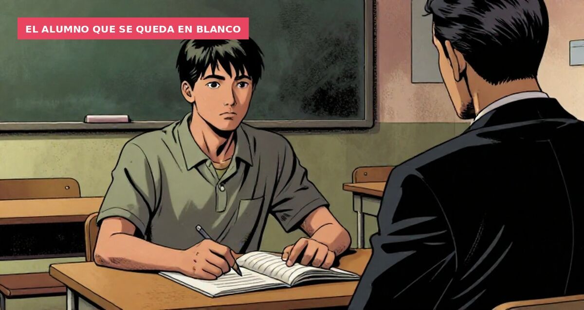 El alumno que se queda en blanco