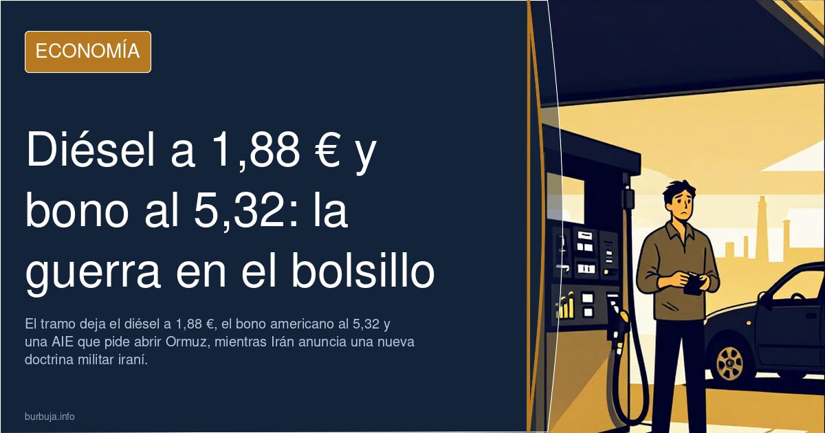 Diésel a 1,88 € y bono al 5,32: la guerra en el bolsillo