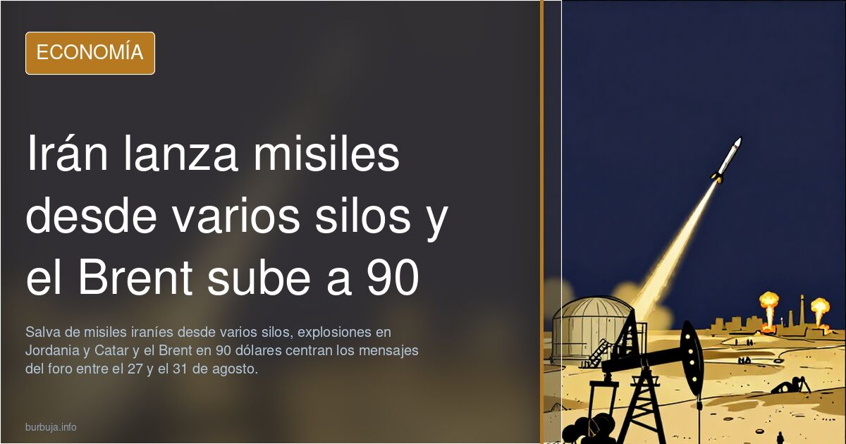 Irán lanza misiles desde varios silos y el Brent sube a 90