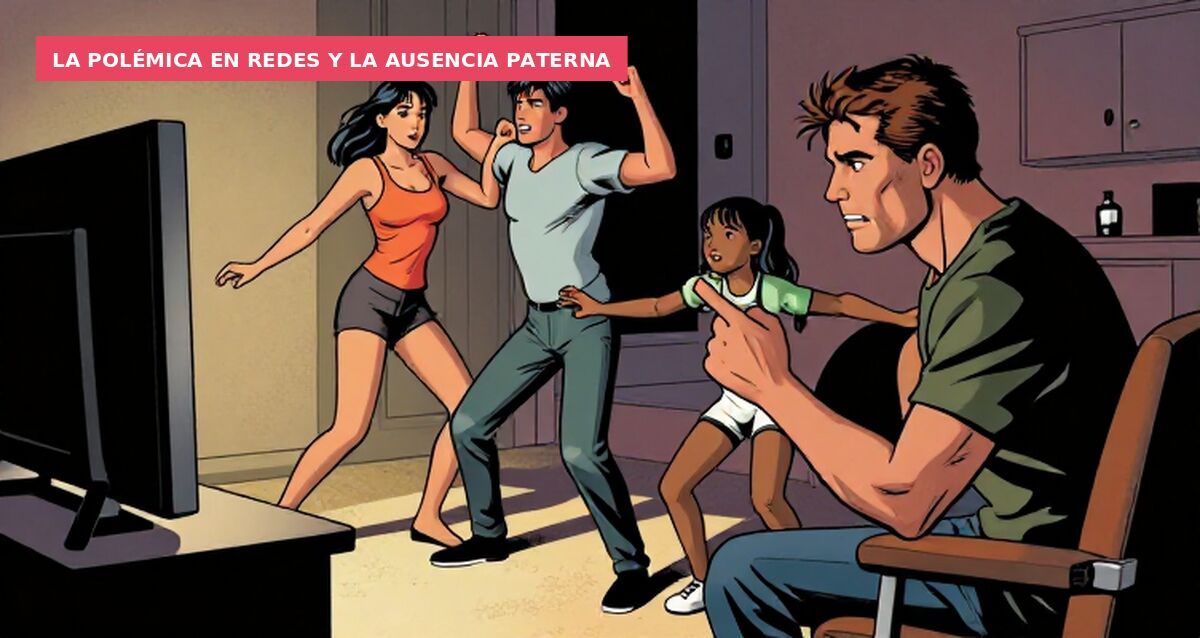 La polémica en redes y la ausencia paterna