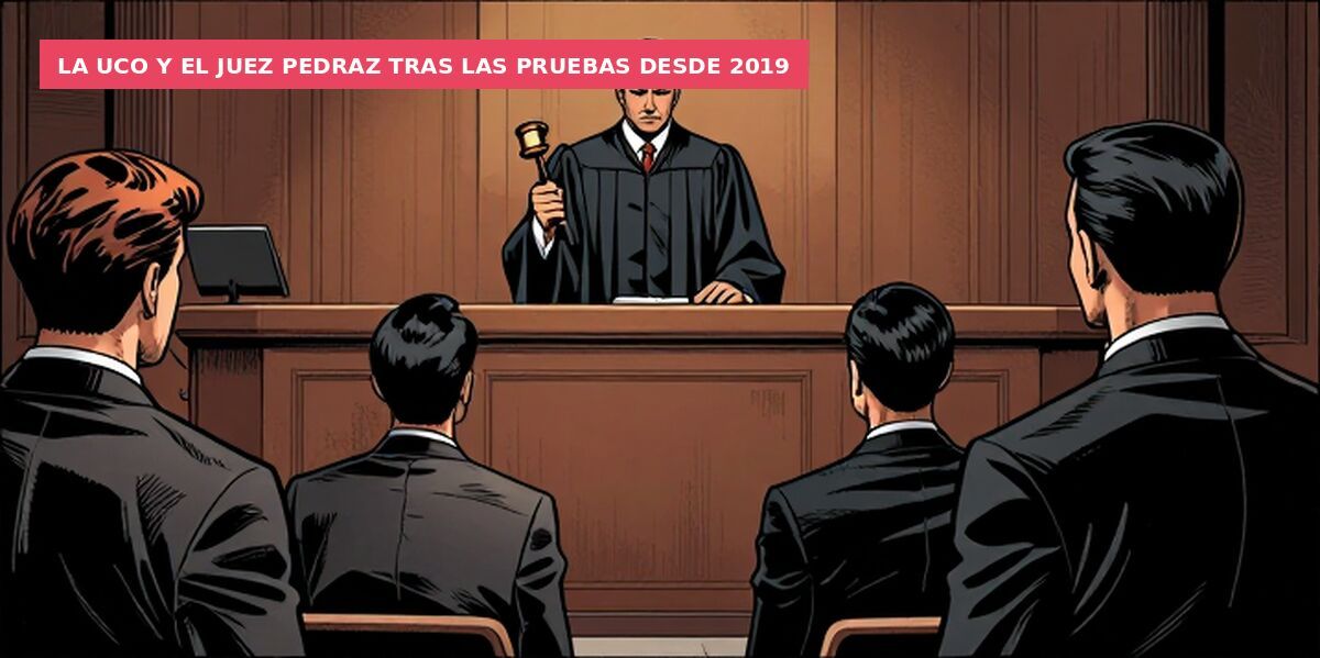 La UCO y el juez Pedraz tras las pruebas desde 2019
