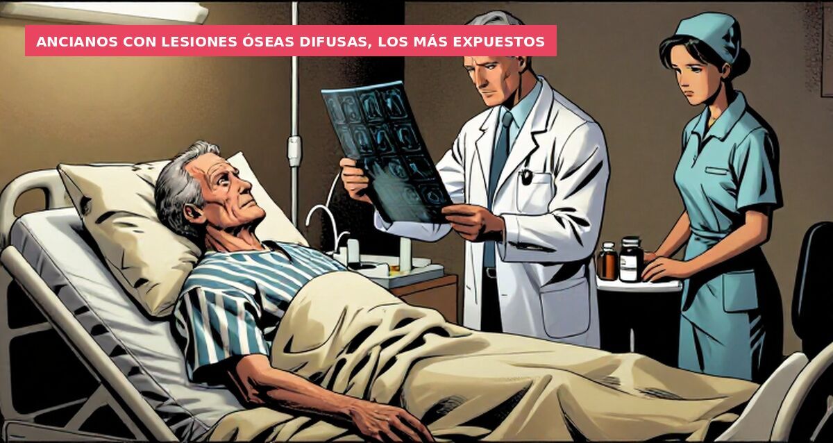 Ancianos con lesiones óseas difusas, los más expuestos
