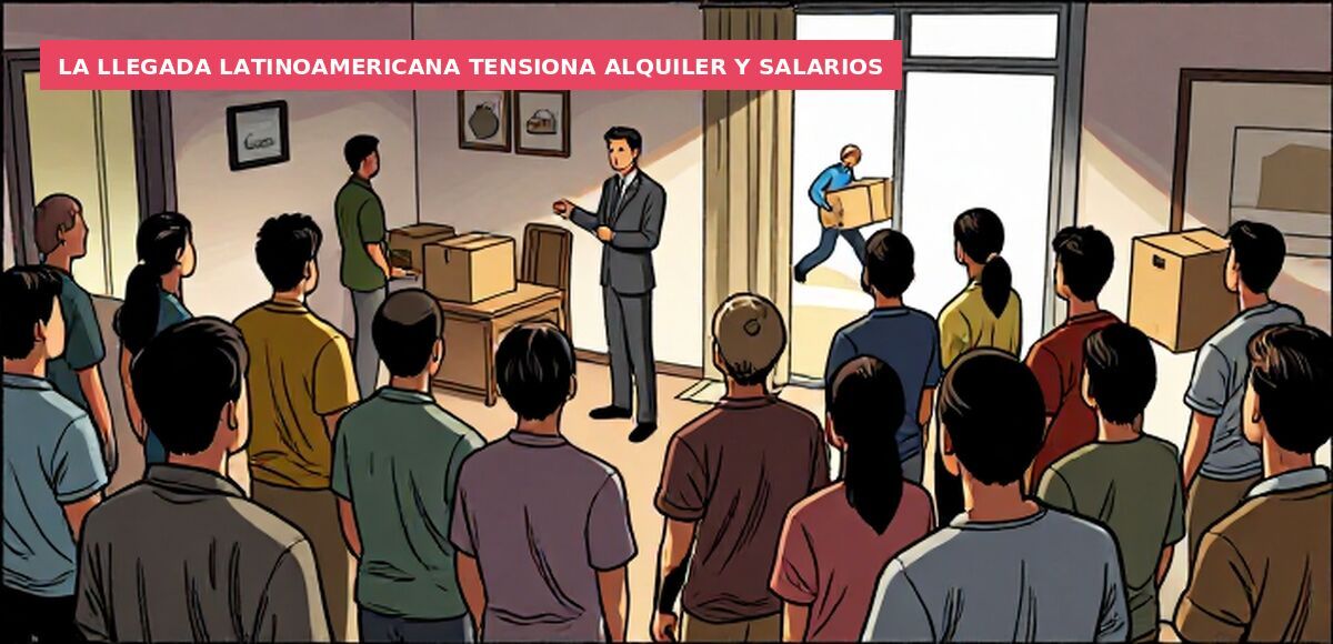 La llegada latinoamericana tensiona alquiler y salarios