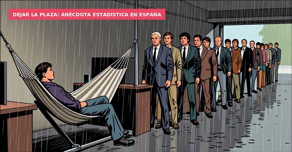 Dejar la plaza: anécdota estadística en España