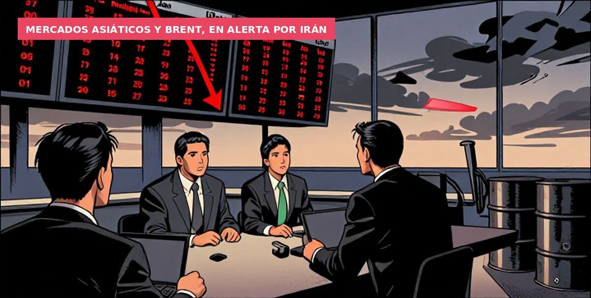 Mercados asiáticos y Brent, en alerta por Irán