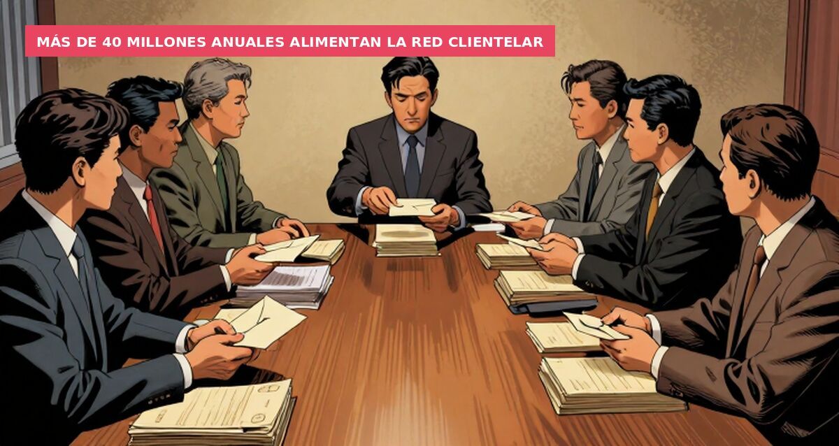 Más de 40 millones anuales alimentan la red clientelar