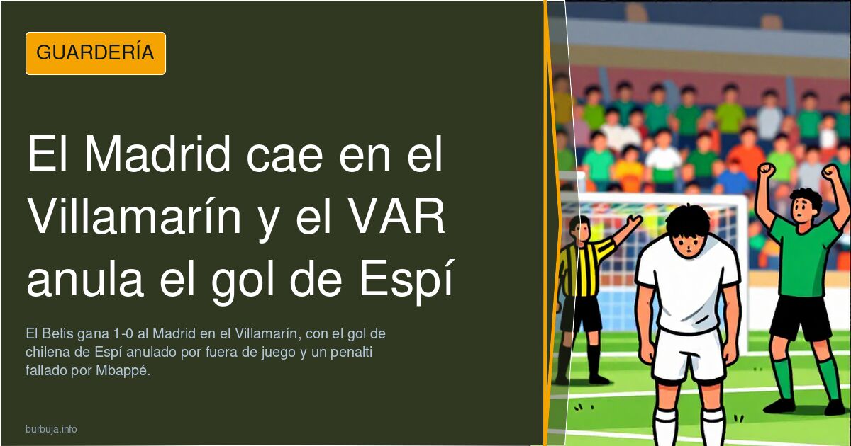 El Madrid cae en el Villamarín y el VAR anula el gol de Espí