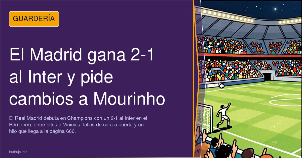 El Madrid gana 2-1 al Inter y pide cambios a Mourinho