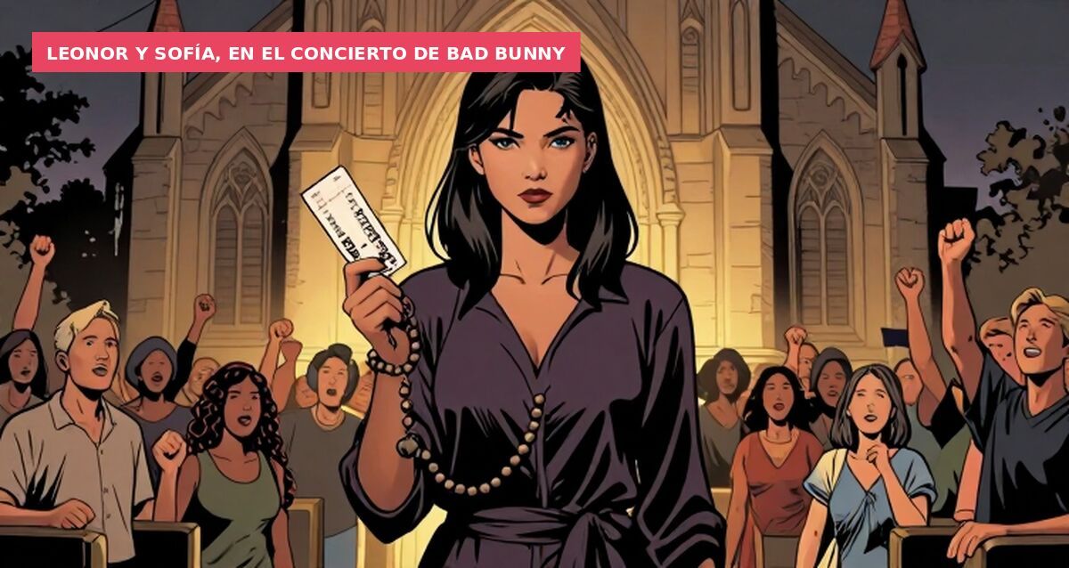 Leonor y Sofía, en el concierto de Bad Bunny