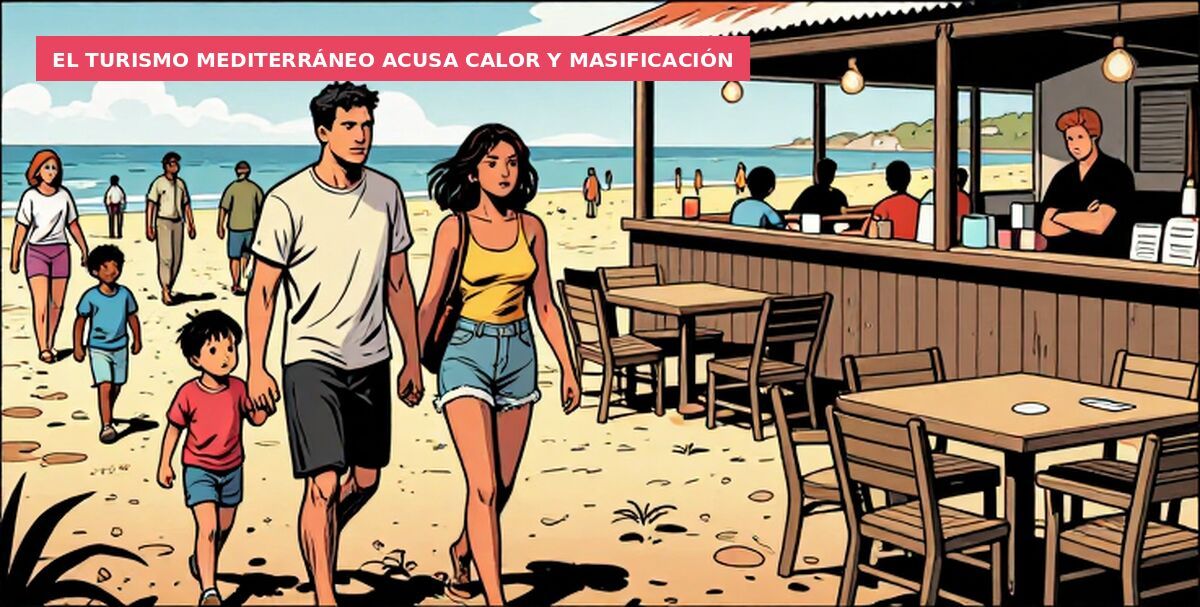 El turismo mediterráneo acusa calor y masificación