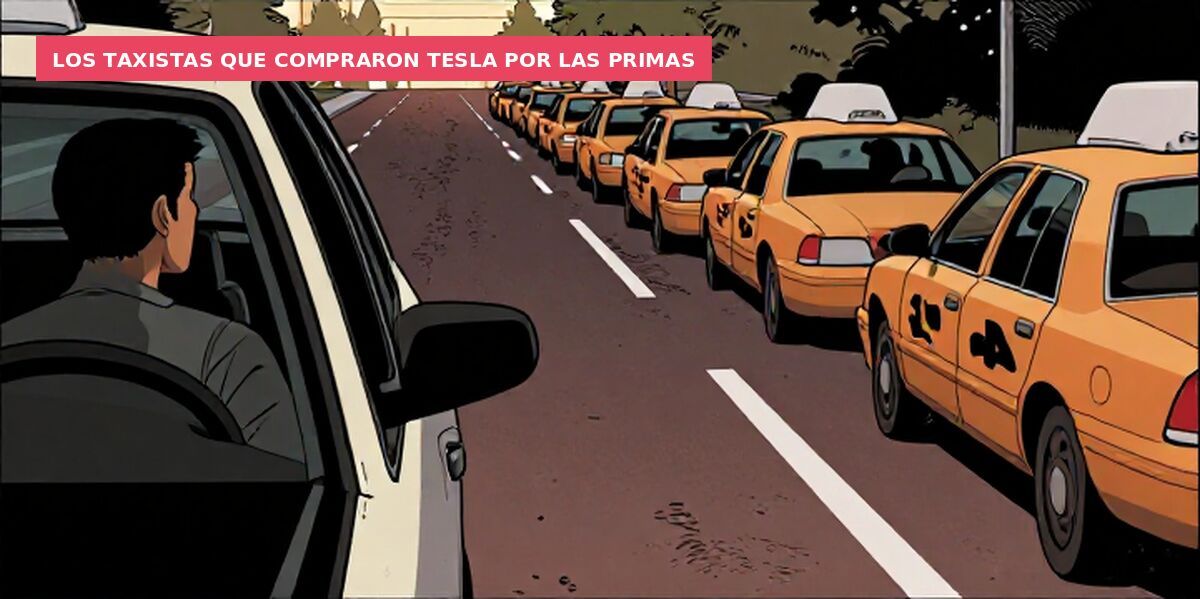 Los taxistas que compraron Tesla por las primas
