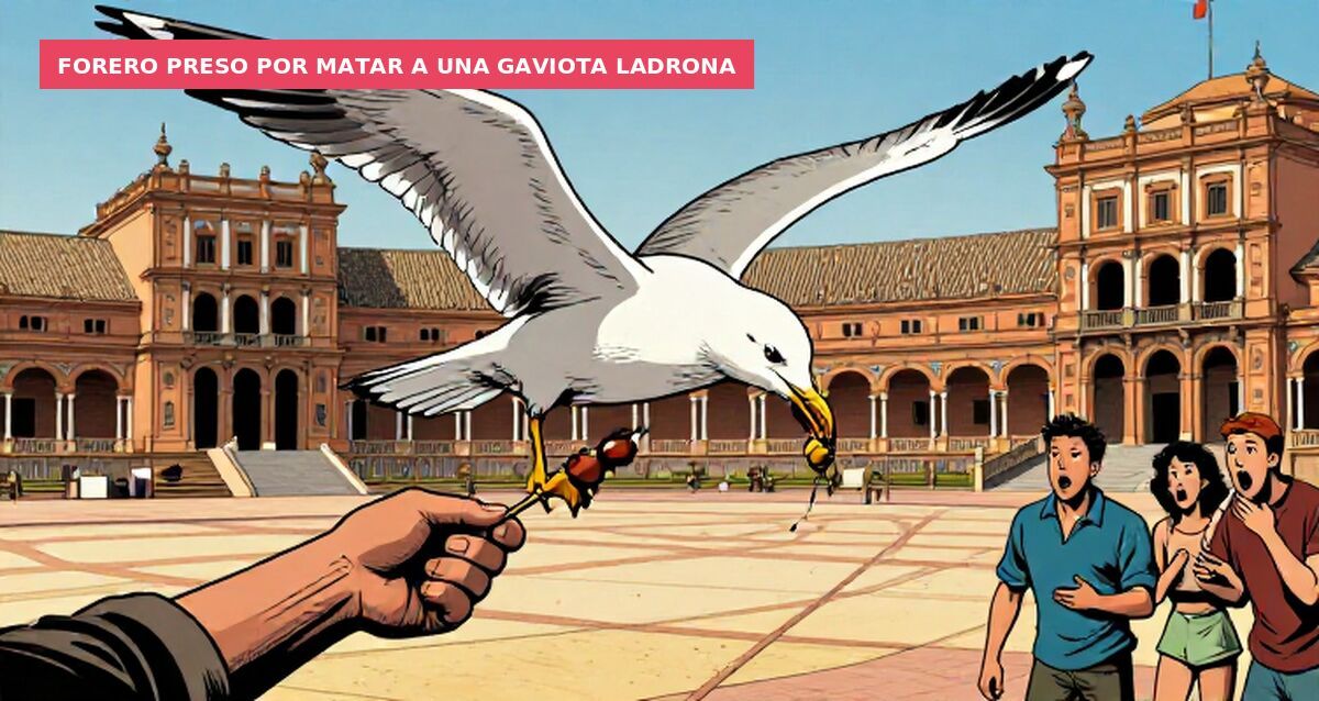 Forero preso por matar a una gaviota ladrona