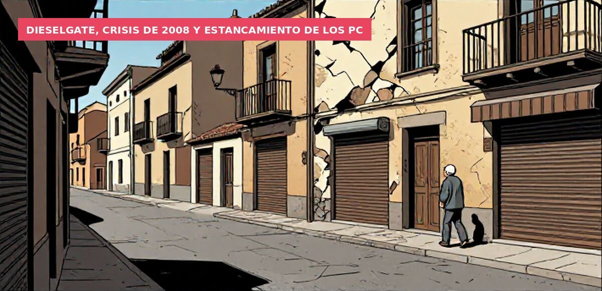 Dieselgate, crisis de 2008 y estancamiento de los PC