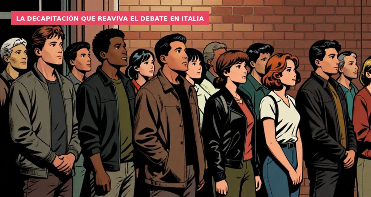 La decapitación que reaviva el debate en Italia
