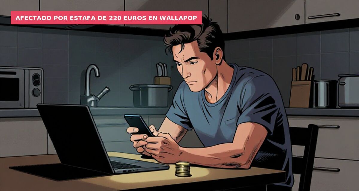 Afectado por estafa de 220 euros en Wallapop