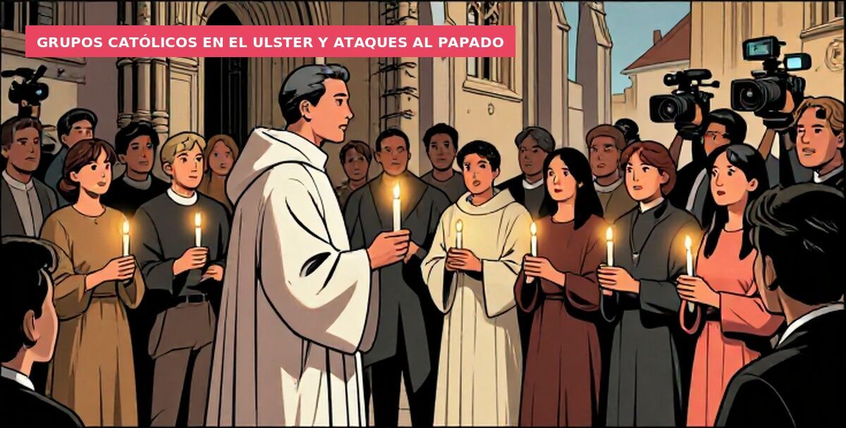 Grupos católicos en el Ulster y ataques al papado
