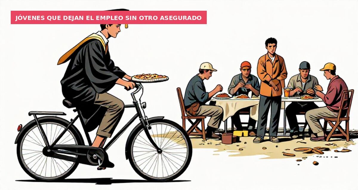 Jóvenes que dejan el empleo sin otro asegurado