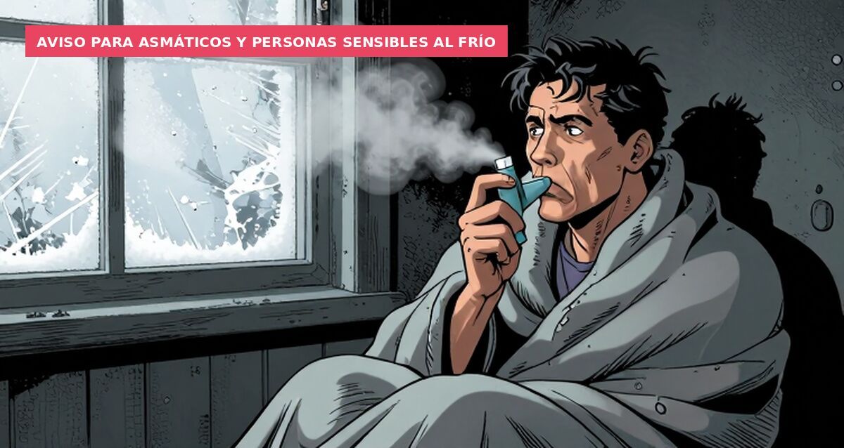 Aviso para asmáticos y personas sensibles al frío
