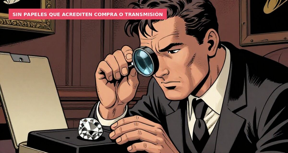 Sin papeles que acrediten compra o transmisión