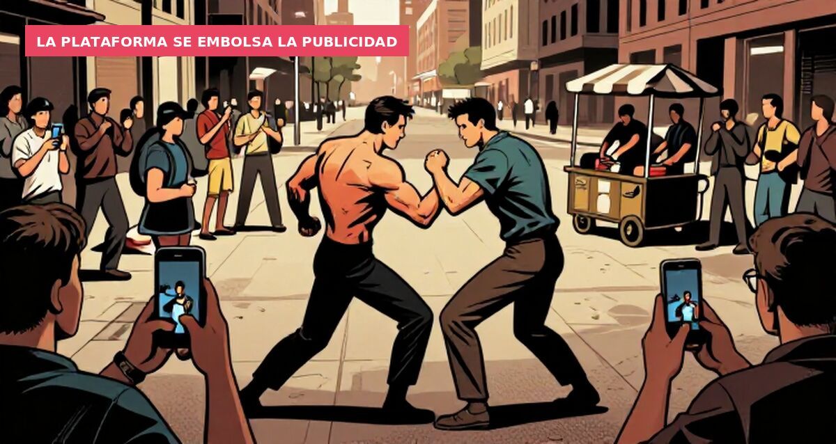 La plataforma se embolsa la publicidad
