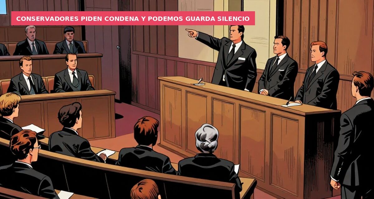 Conservadores piden condena y Podemos guarda silencio