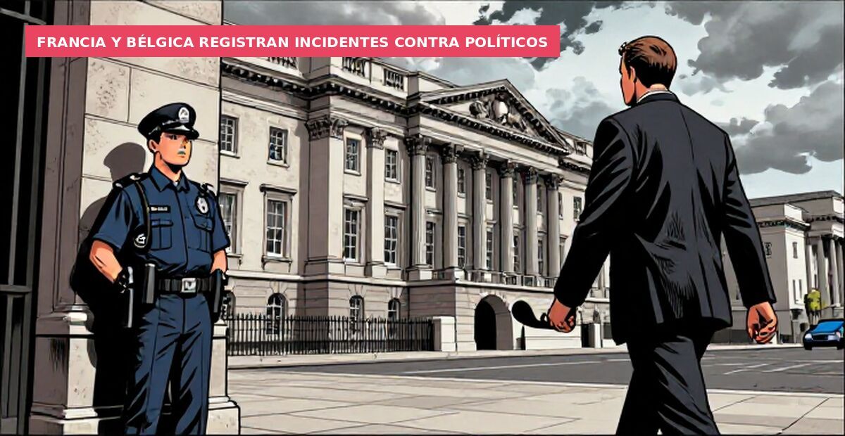 Francia y Bélgica registran incidentes contra políticos