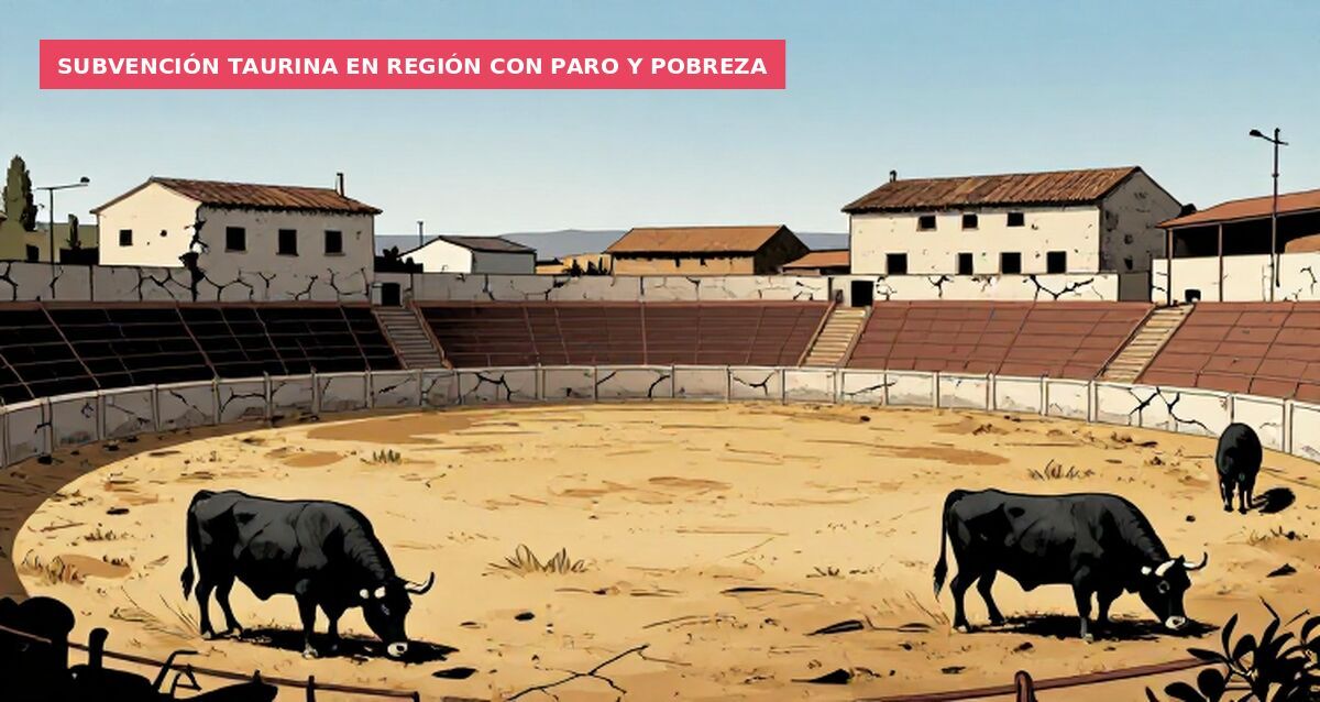 Subvención taurina en región con paro y pobreza
